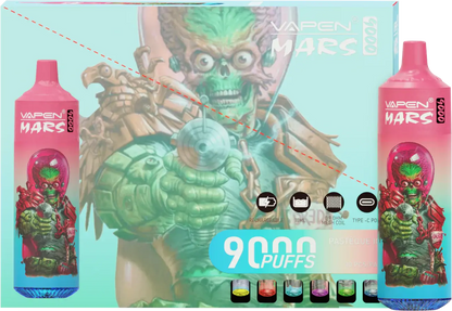 Vapen Mars Pastèque Ice 9000 - Pack de 10