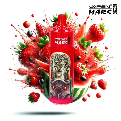 Vapen Mars Fraise Pastèque 9000 - Pack de 10