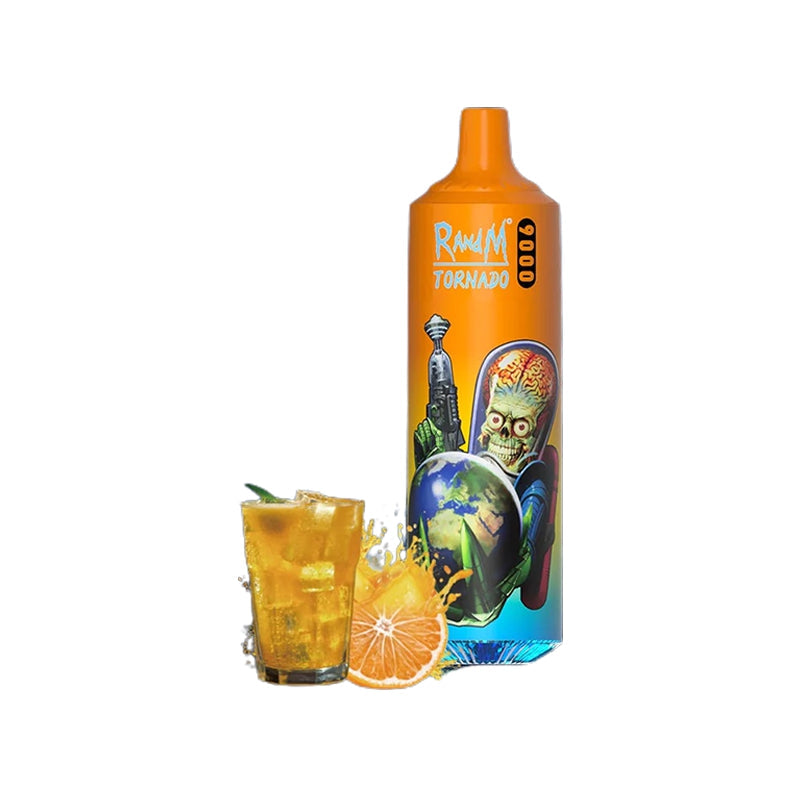 RandM Tornado Orange Soda 9000 - Pack de 10