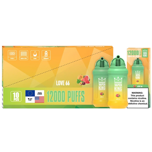 Vapen King Love 12000 - Pack de 10