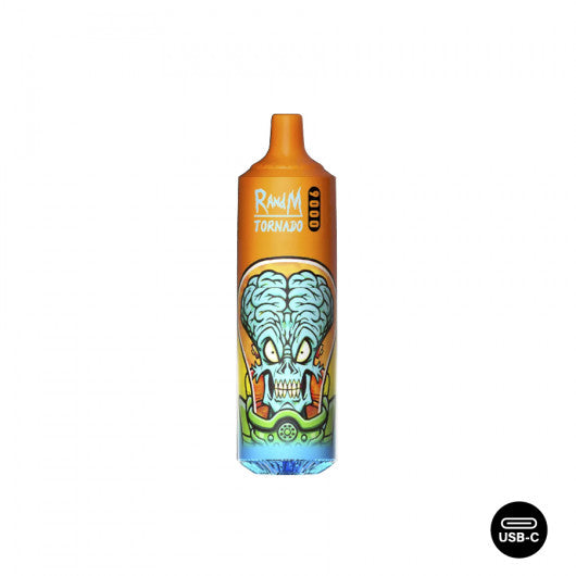RandM Tornado Kiwi Passion Goyave 9000 - Pack de 10